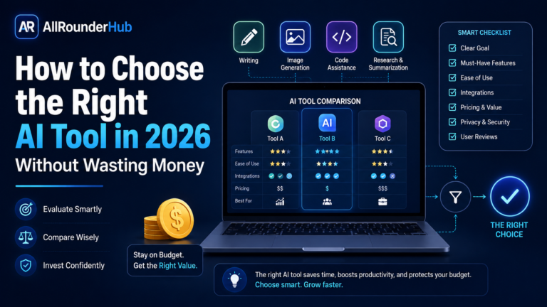 How to Choose the Right AI Tool in 2026 Without Wasting Money